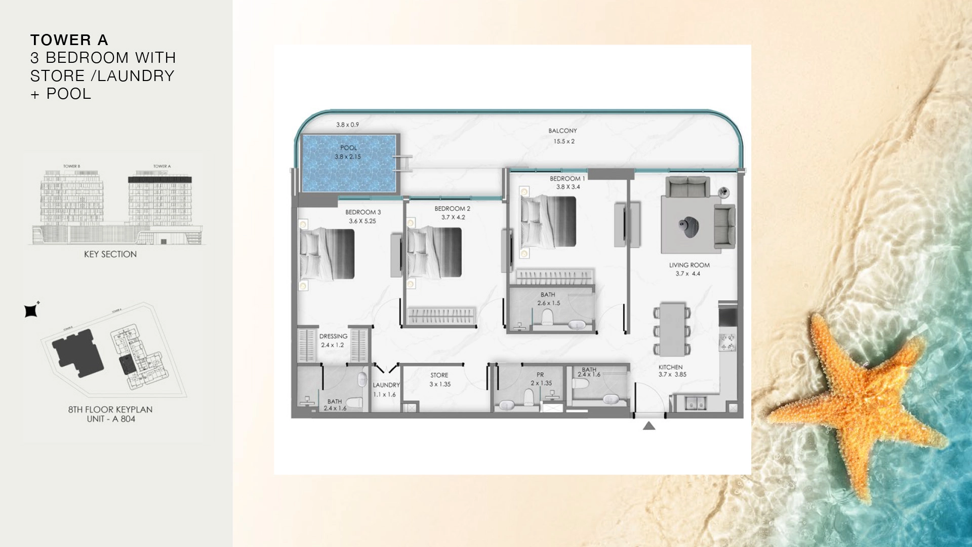 3 BR - Type A